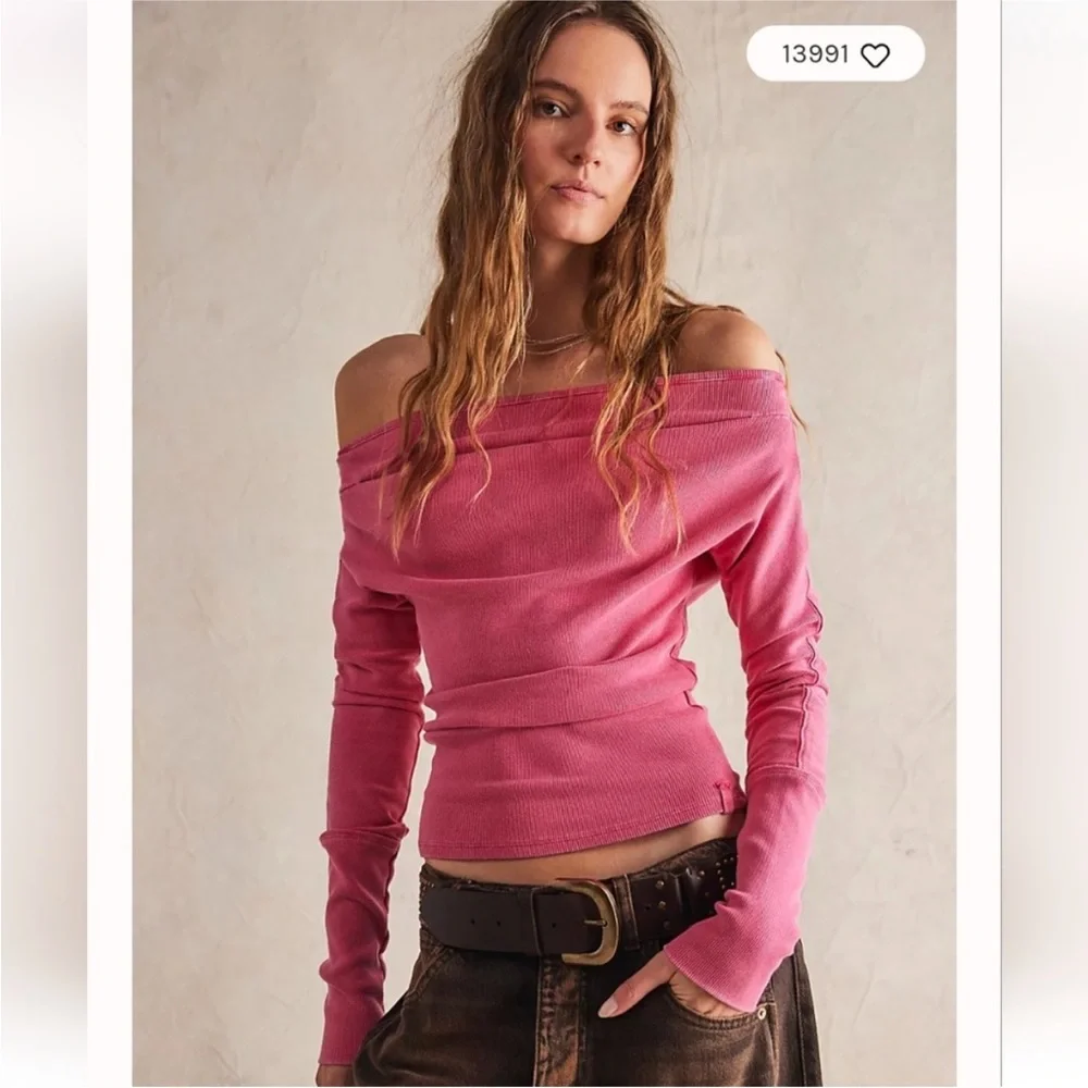 Free People We the Free Gigi Long sleeve tee‎ top shirt NWOT
